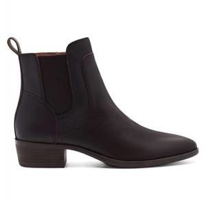 NEW LUCKY BRAND women's pointed toe chelsea pull on leather casual booties in ch